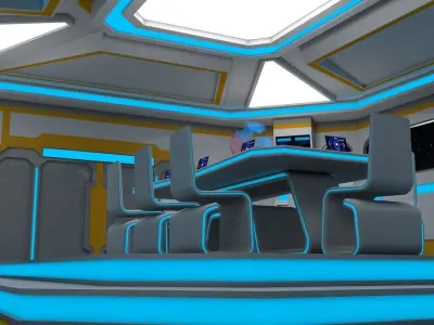 Sci Fi Meeting Room 3D model
