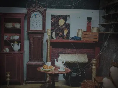 Miniature Fireplace Mantle 3D print model