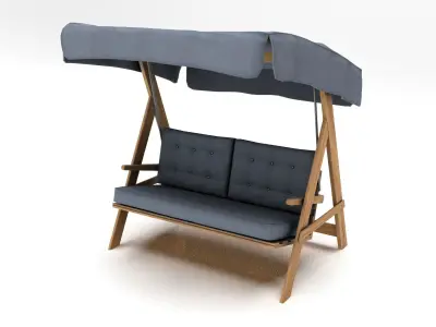 Hollywood Swing Low-poly 3D model