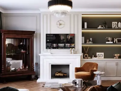 LIVING ROOM INTERIOR 3D model