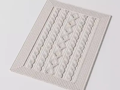  Fabric Rug Handmade Custom 3D model