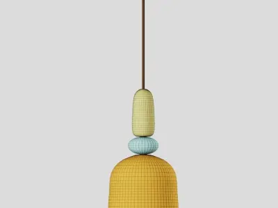 Glass Ceiling Lamp IBHO 3D model