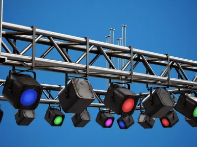 Light Truss - PBR Game Ready Props Low-poly 3D model