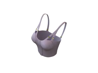 Bra Top v1 005 Low-poly 3D model