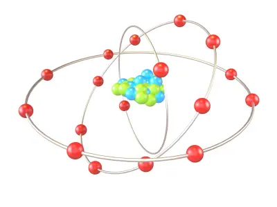 Chlorine Chemical Element v2 002 Low-poly 3D model