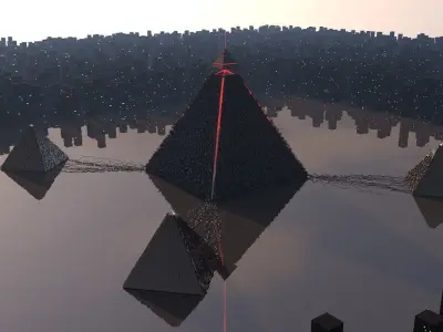 Pyramid alien 3D model