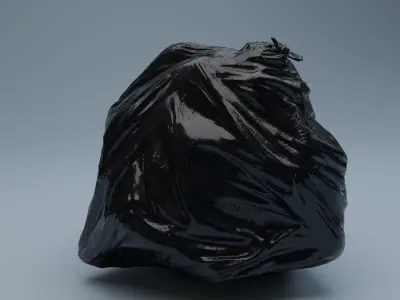 Trashbag - Big 2 Low-poly 3D model