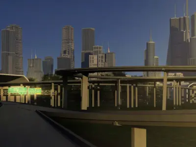 Freeway05 City 3D model