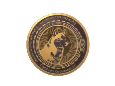Husky Avax Coin v2 002 3D model