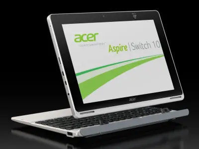 Acer Aspire Switch 10 convertible hybrid laptop Low-poly 3D model