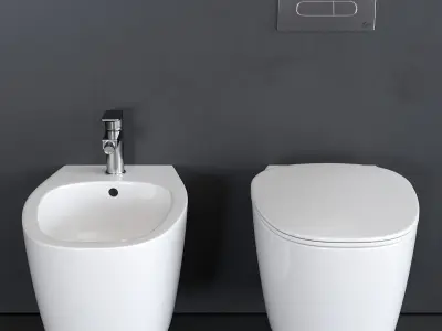Ideal Standard Dea Wall-Hung WC Low-poly 3D model