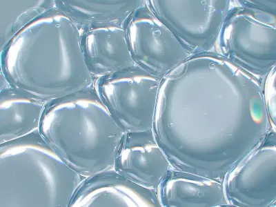 Compressed Oil Bubbles 3D model