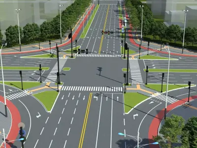 Road Street Collection  3D model