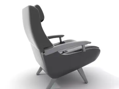 Modern Black Armchair model pack Low-poly 3D model