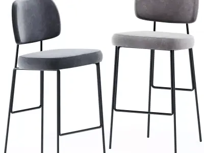 Kapoor Bar Chair by Annud 3D model