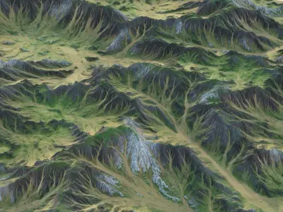 Landscape 88 Low-poly 3D model