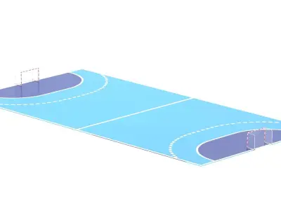 Handball Court Arena 3D model