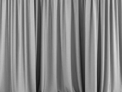 Blue Curtains Free 3D model