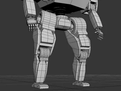 Russeger Mech 3D print model