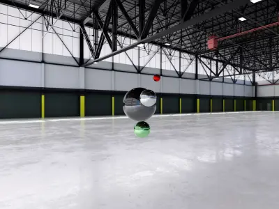 HDRI - Airplane Hangar Interior 12 Texture