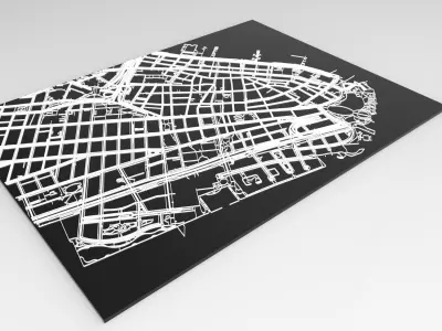 New York USA Streets and roads 3D model