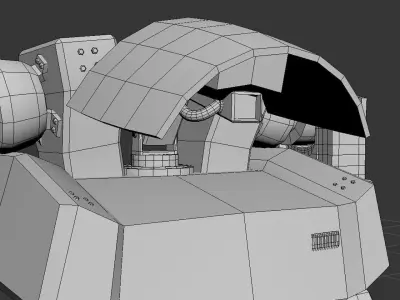 Russeger Mech 3D print model