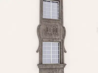 Window Frame 18 Low-poly 3D model