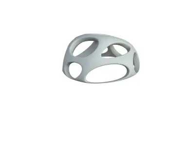 SciFi Cube Object No 54866 Low Poly Shape Low-poly 3D model