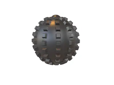 Massage Ball v1 001 Low-poly 3D model