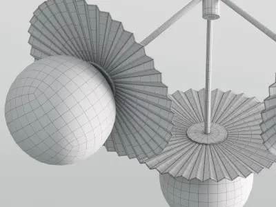 Plume Chandelier 3D model