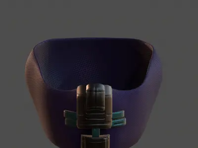 Gas mask helmet 3d model scifi Low-poly  Low-poly 3D model 160