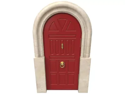 Entrance classic door 142 3D model