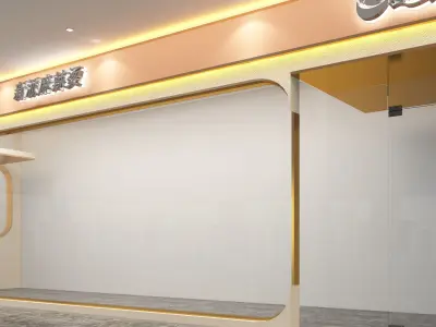 Restaurant door head 3D model