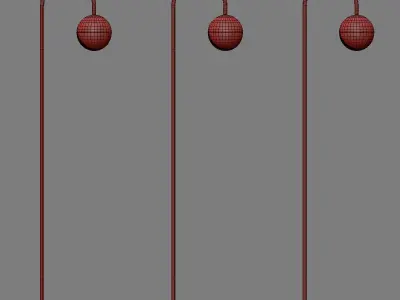 Cedar  Moss Floor Lamp 3D model