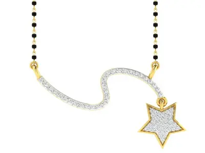 Diamond locket set for Women 3D print model order
