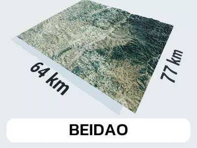 Beidao China City Landscape 3D Model 3D model