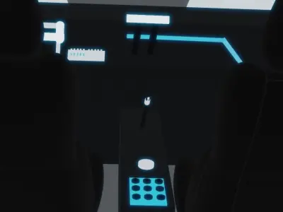3D sci-fi Spaceship Low-poly 3D model