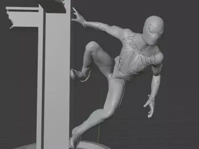 Spiderman PS4 for 3d printing 3D print model