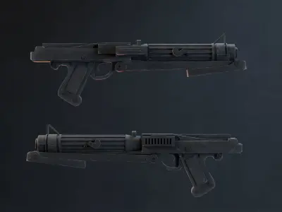 DC-15S Blaster Rifle 3D model