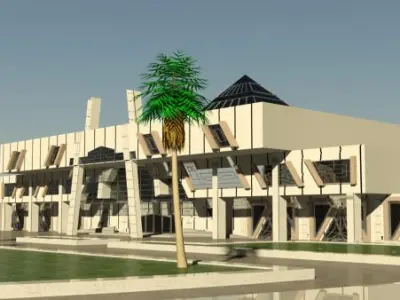 train station 3D model