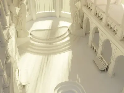 medieval palace  3D model