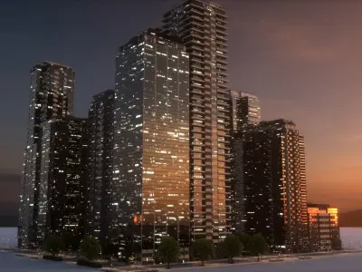 City Block Type B09 3D model