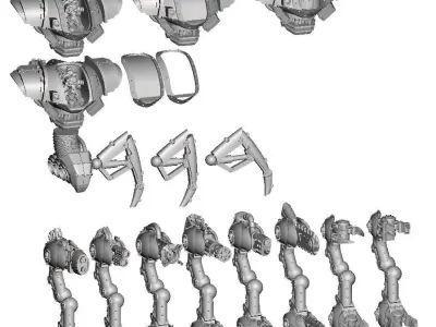 Dark Techno Carcinax Automata 3D print model