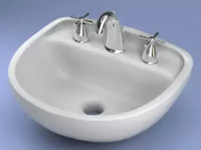 Small Lavatory for Bathroom Free 3D model