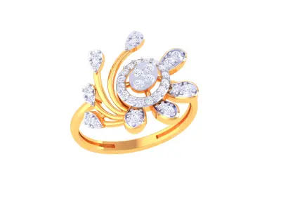 Women Ring MTL 3dm STL OBJ FBX Details 3D print model 34