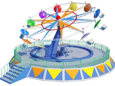 Twister Ride 3D model