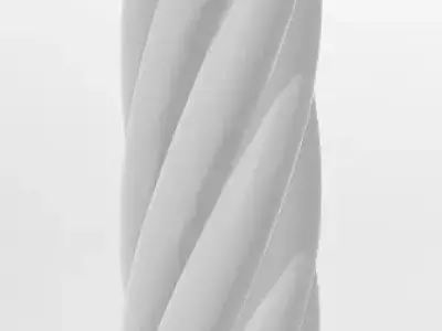 Pillar Low-poly 3D model 8