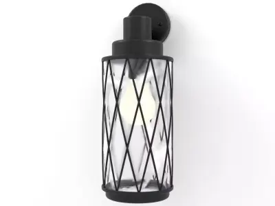 Wall Lantern with Smoky Glass - 3ds Max 3D model
