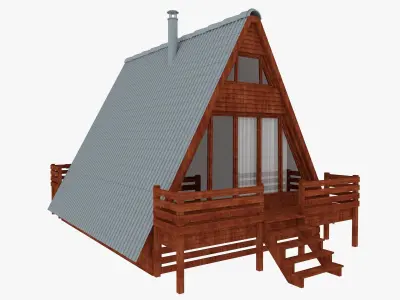 Bungalow House 3d model 3D model