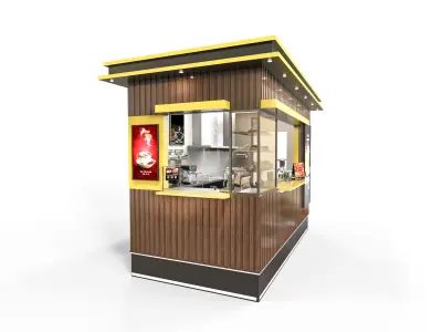 Snack Bar  Low-poly 3D model